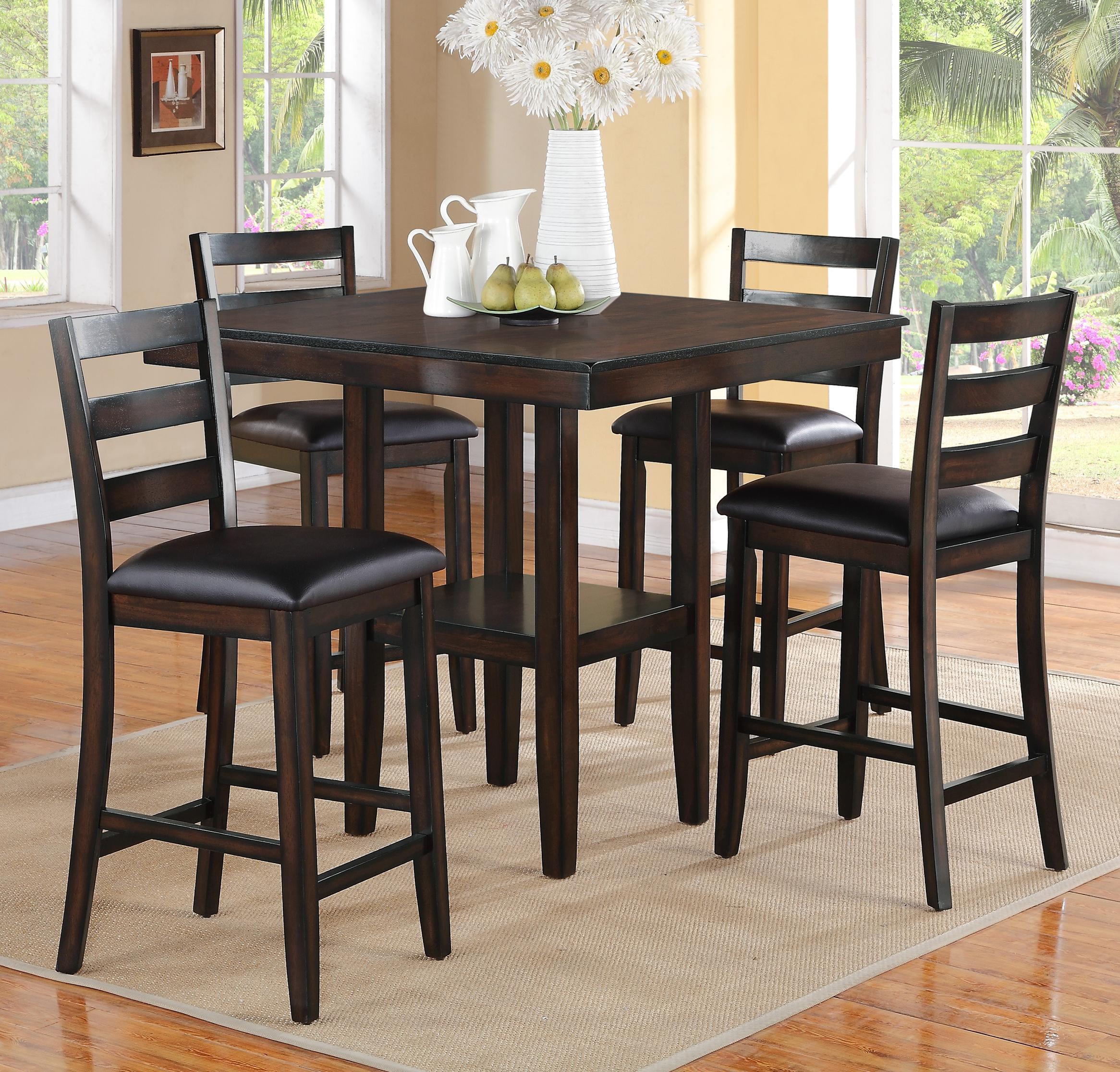 Black Pub Table And Chairs The Furniture Cove 3 Piece Retro Black